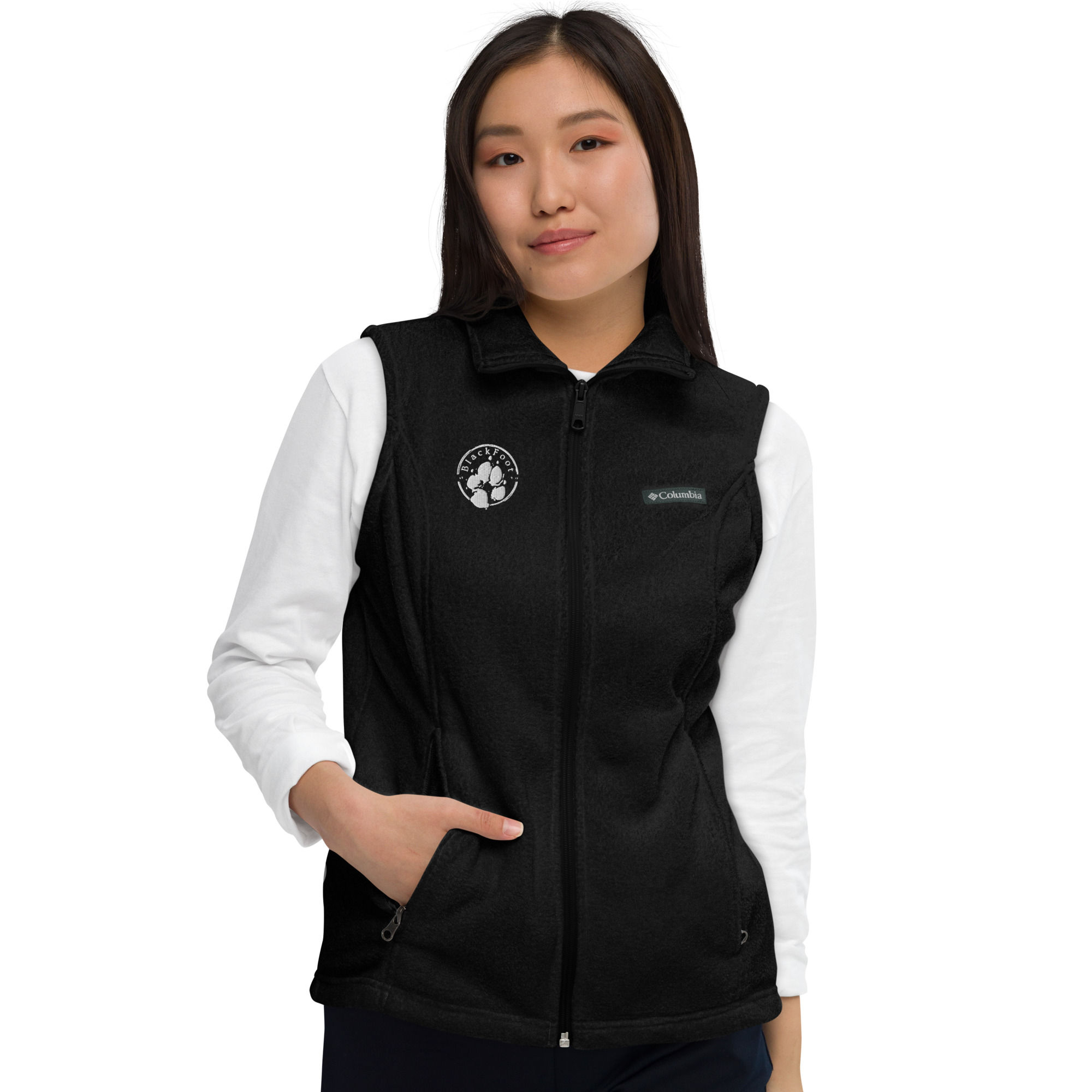 BLKFT Logo: Women’s Columbia fleece vest