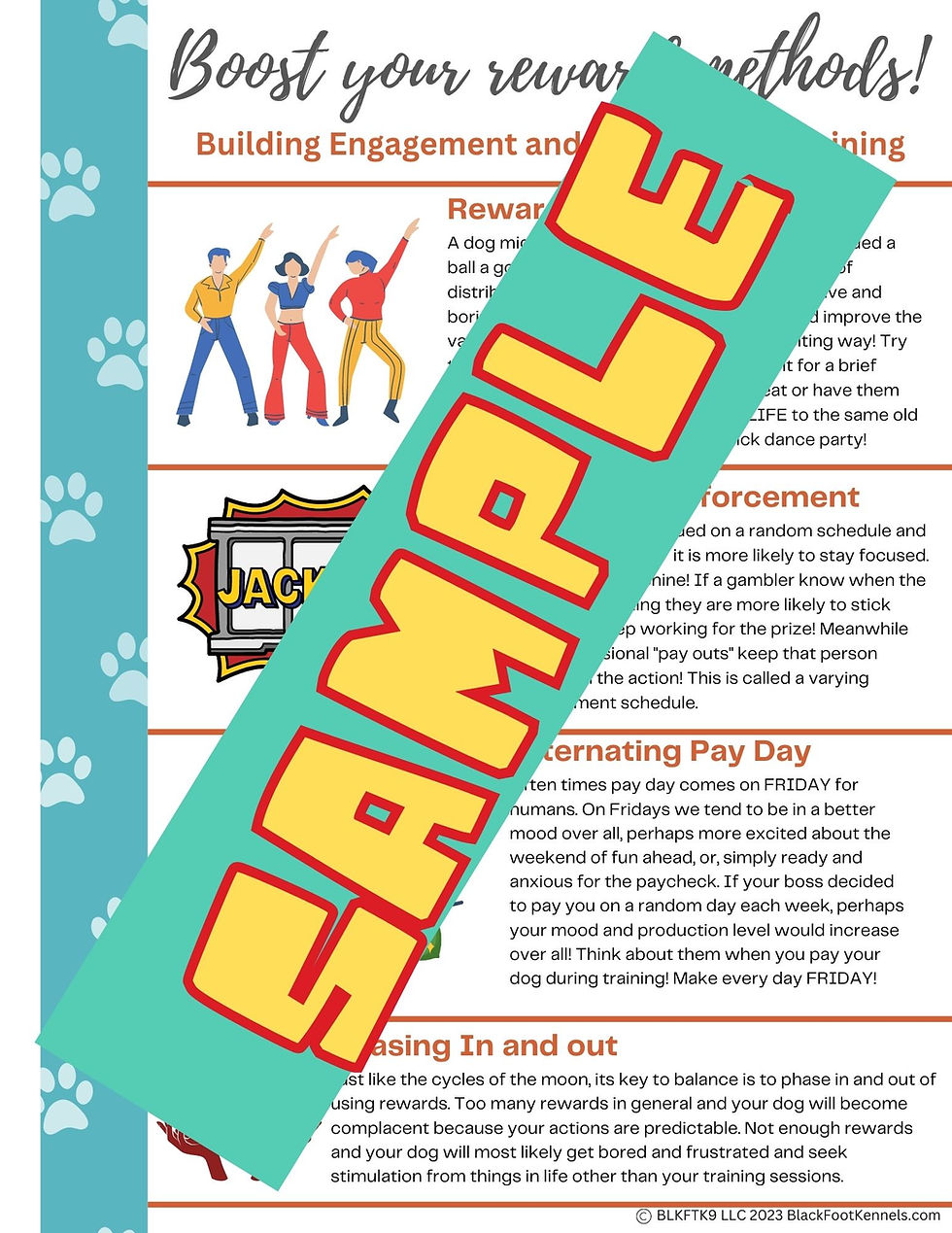 Thumbnail: 15 Dog Training infographic & workbook pages