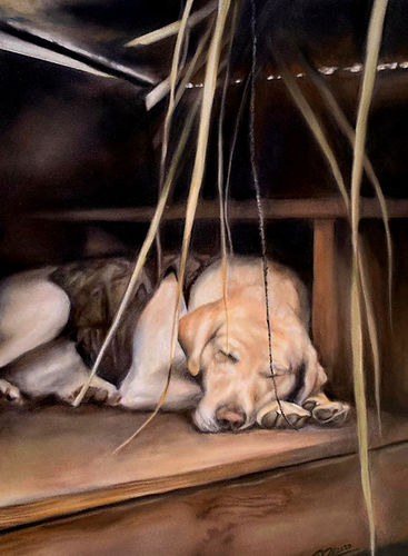 Painting of Hunting Dog