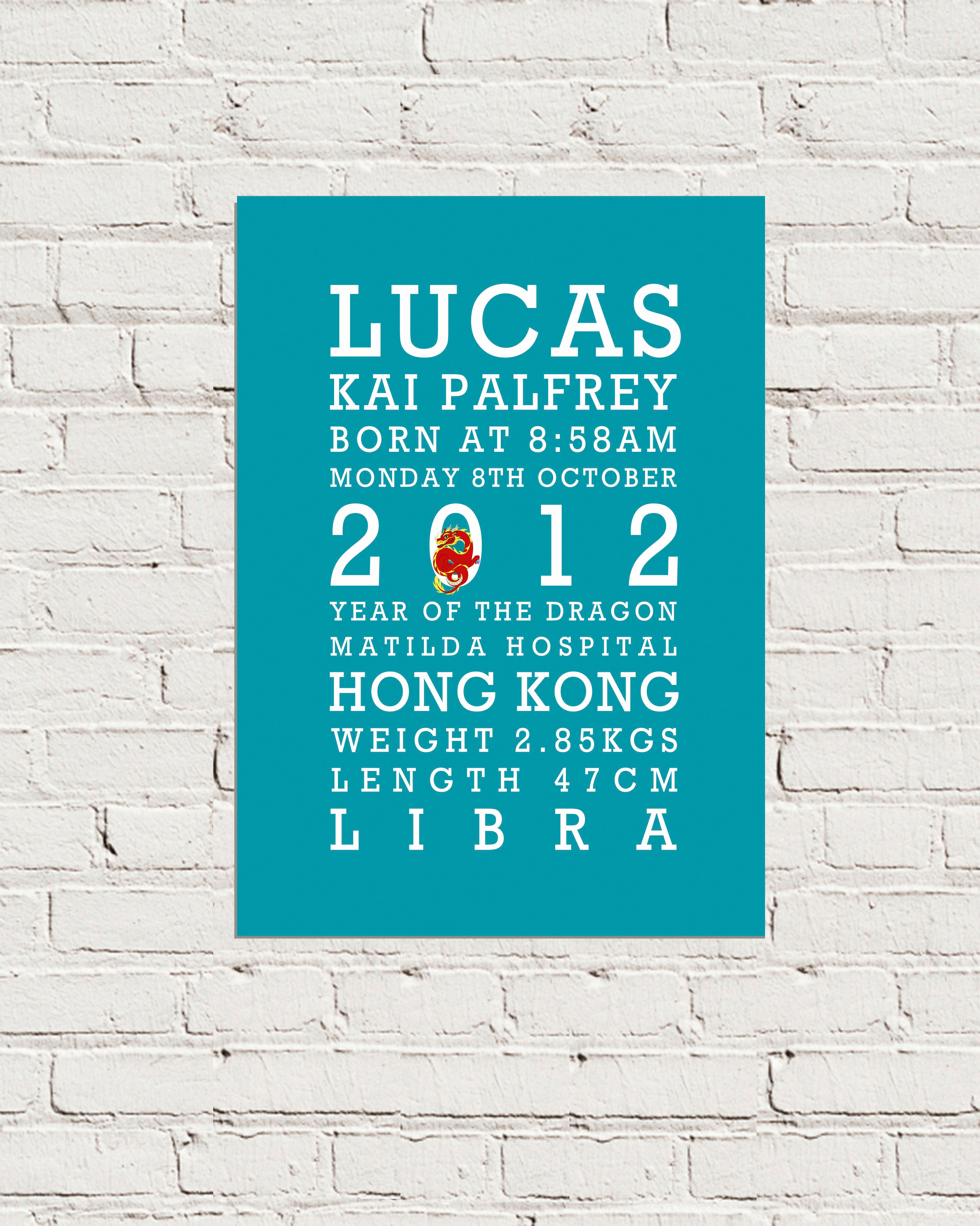 Bus Roll  Birth Announcement