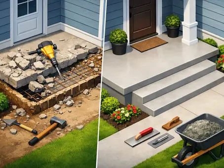 Concrete Front Porch Replacement That Lasts