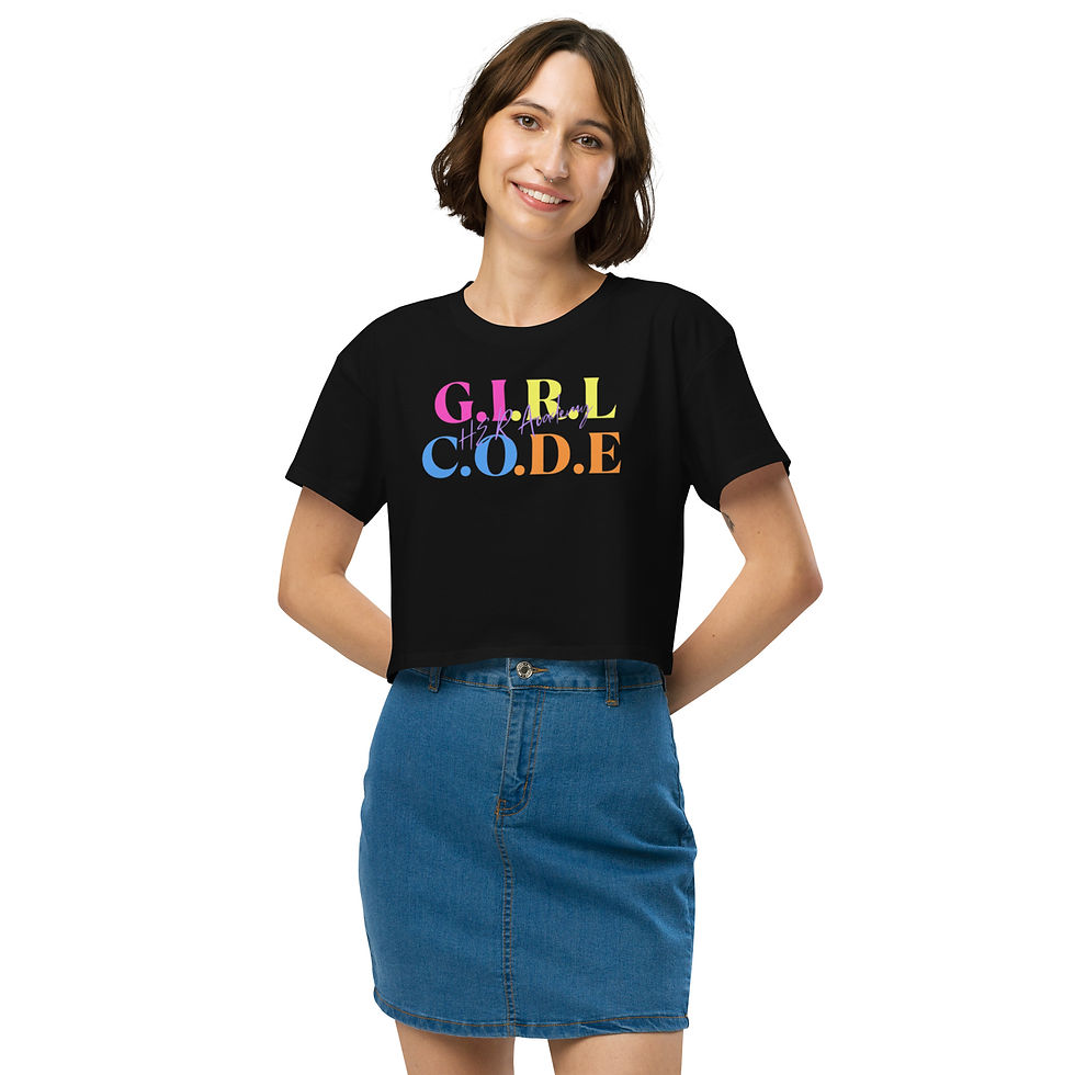 Thumbnail: G.I.R.L C.O.D.E Women’s Crop Top