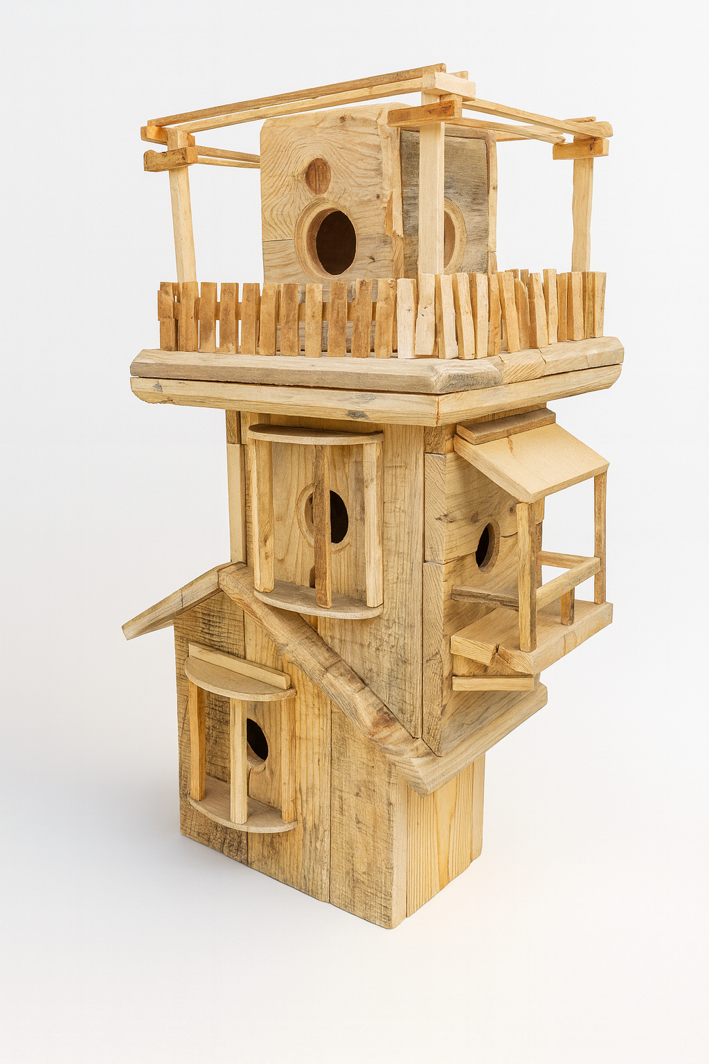 Dekoratif Ahşap Kuş Şatosu