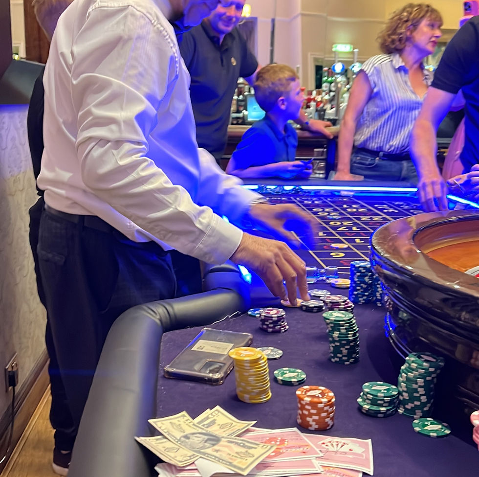 Roulette table fun casino hire