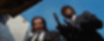 A low angle still frame from the film Pulp Fiction