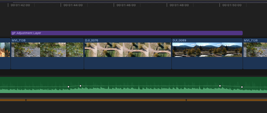 Snapshot for fcpx Timeline with free gP Adjustment Layer plug-in