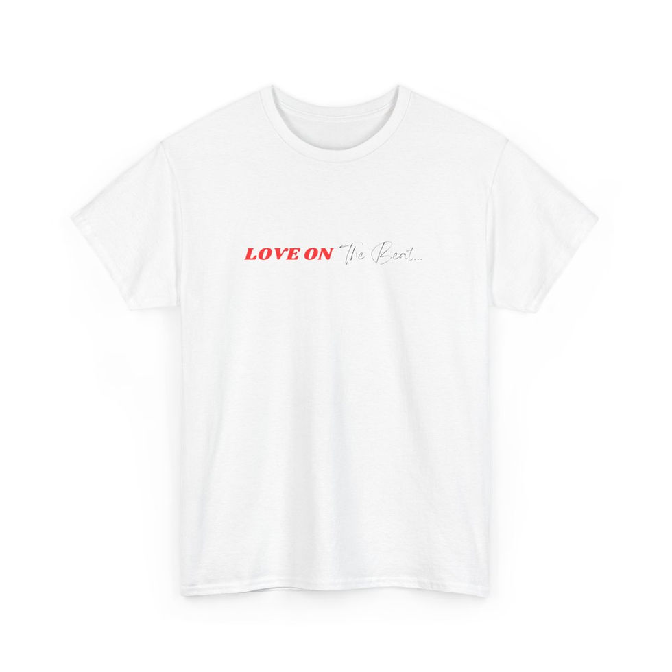 Miniature : T-Shirt «Love On The Beat» Chansons Cultes Coton 180g