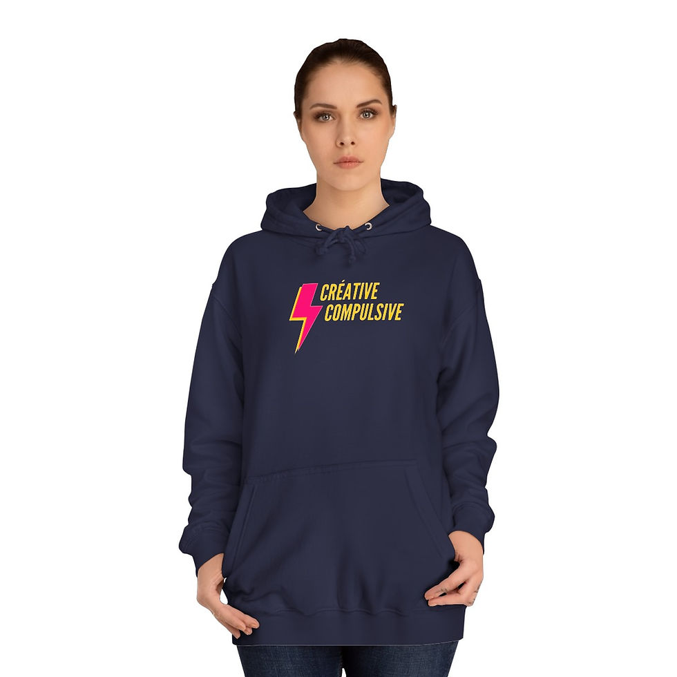 Miniature : Sweat-shirt Femme à Capuche "Créative Compulsive" Artiste