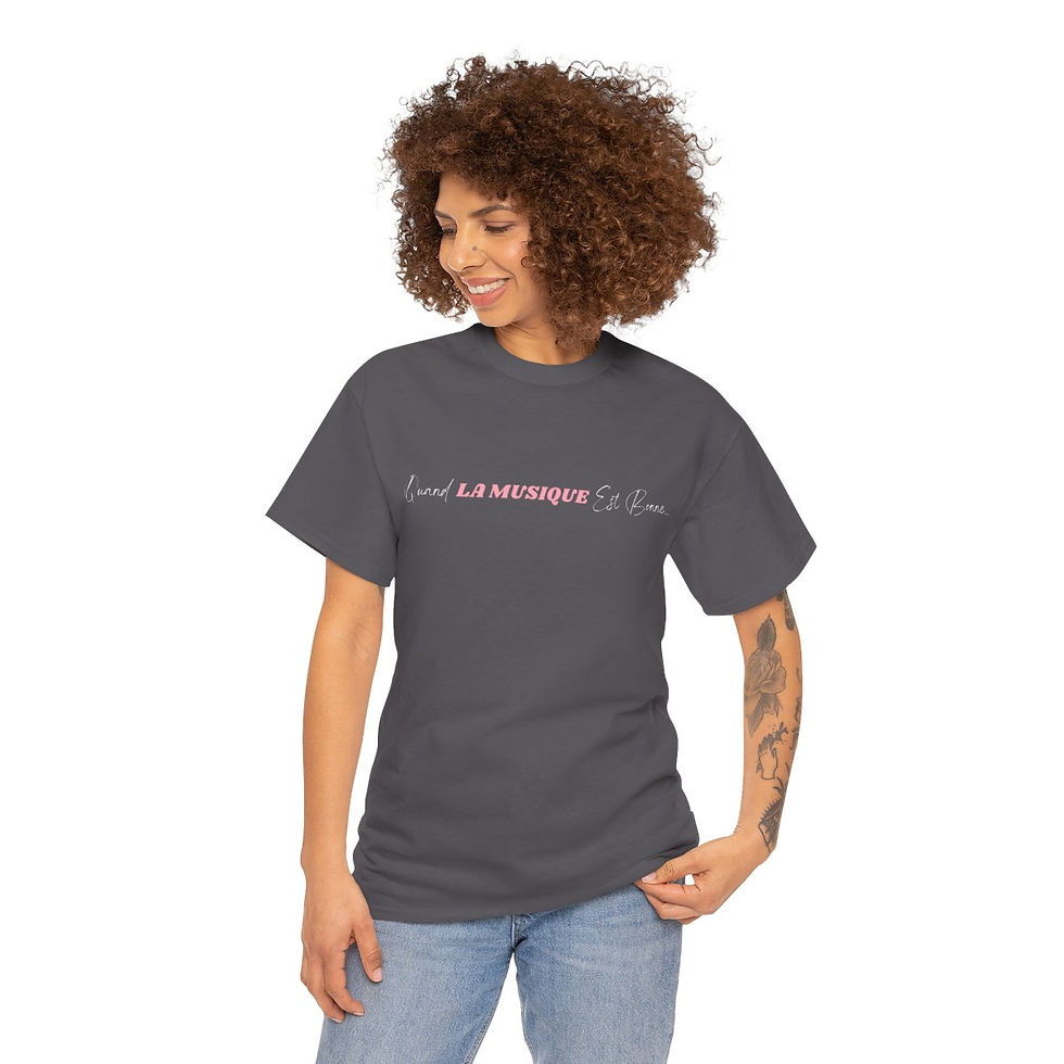 Miniature : T-Shirt «Quand La Musique Est Bonne» Chansons cultes Coton 180g