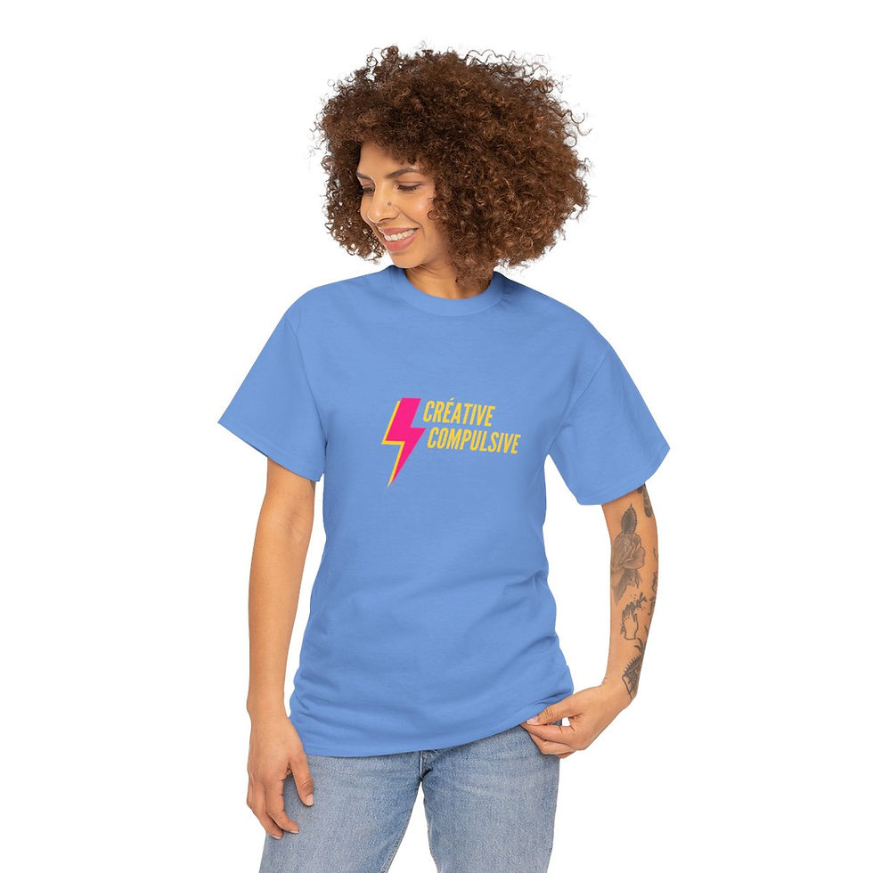 Miniature : T-Shirt Femme "Créative Compulsive" Créatrice Créator Coton 180g