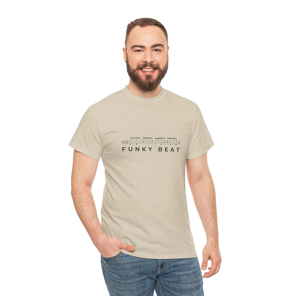Miniature : T-Shirt "Funky Beat" Batteur Drummer Coton 180g