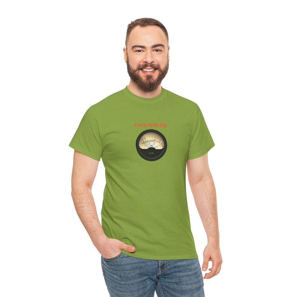 Miniature : T-Shirt «Push In The Red Zone» Technicien Live Music Artist Coton 180g