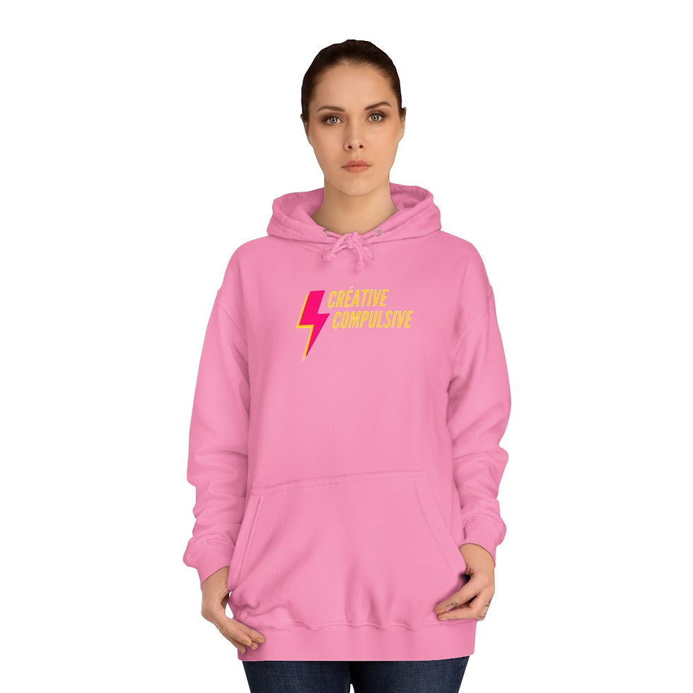 Miniature : Sweat-shirt Femme à Capuche "Créative Compulsive" Artiste