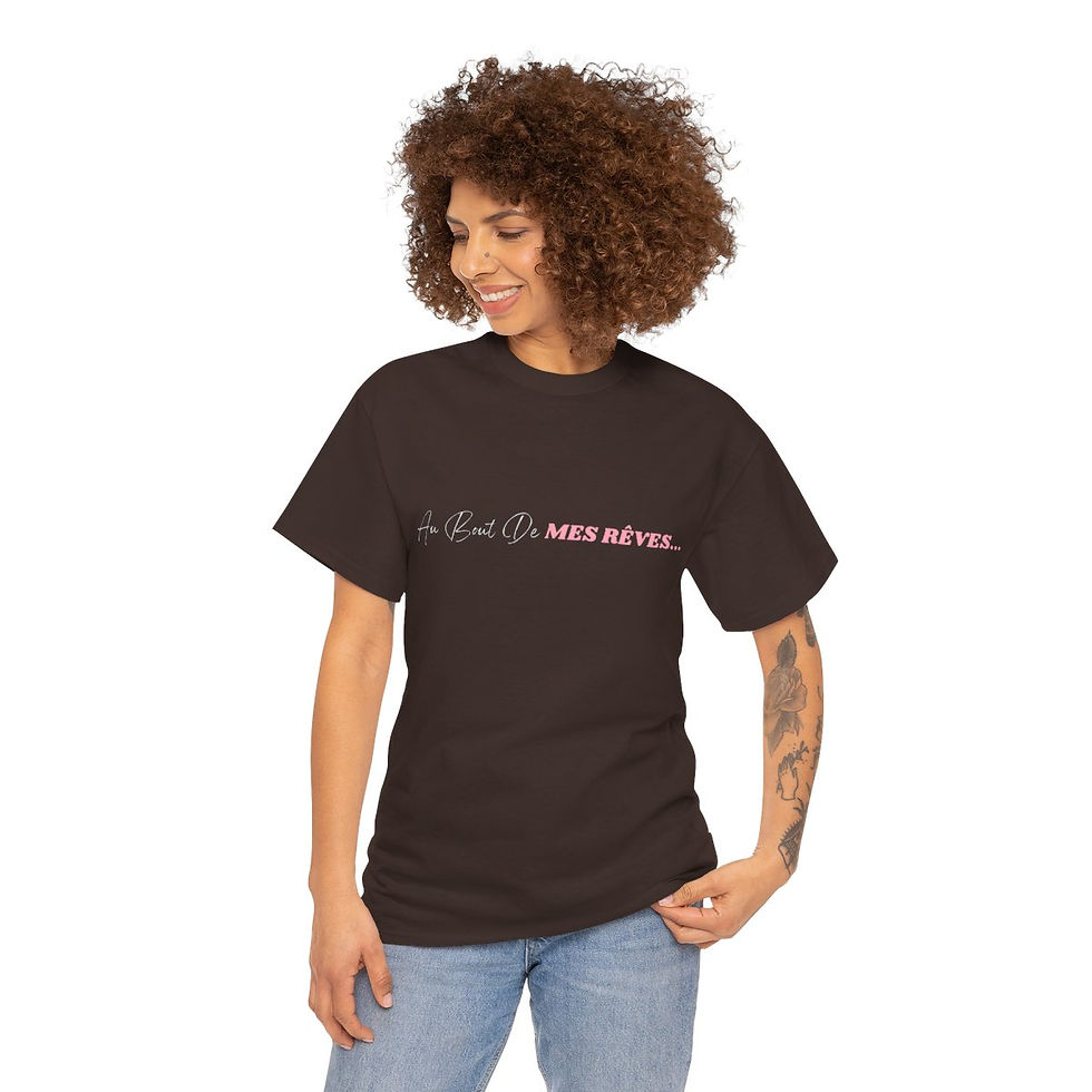 Miniature : T-Shirt «Au Bout De Mes Rêves» Chansons cultes Coton 18og