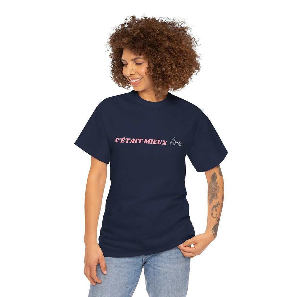 Miniature : T-Shirt "C'était Mieux Après" Chansons cultes Coton 180g