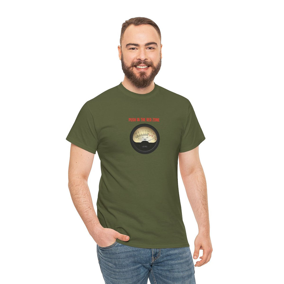 Miniature : T-Shirt «Push In The Red Zone» Technicien Live Music Artist Coton 180g