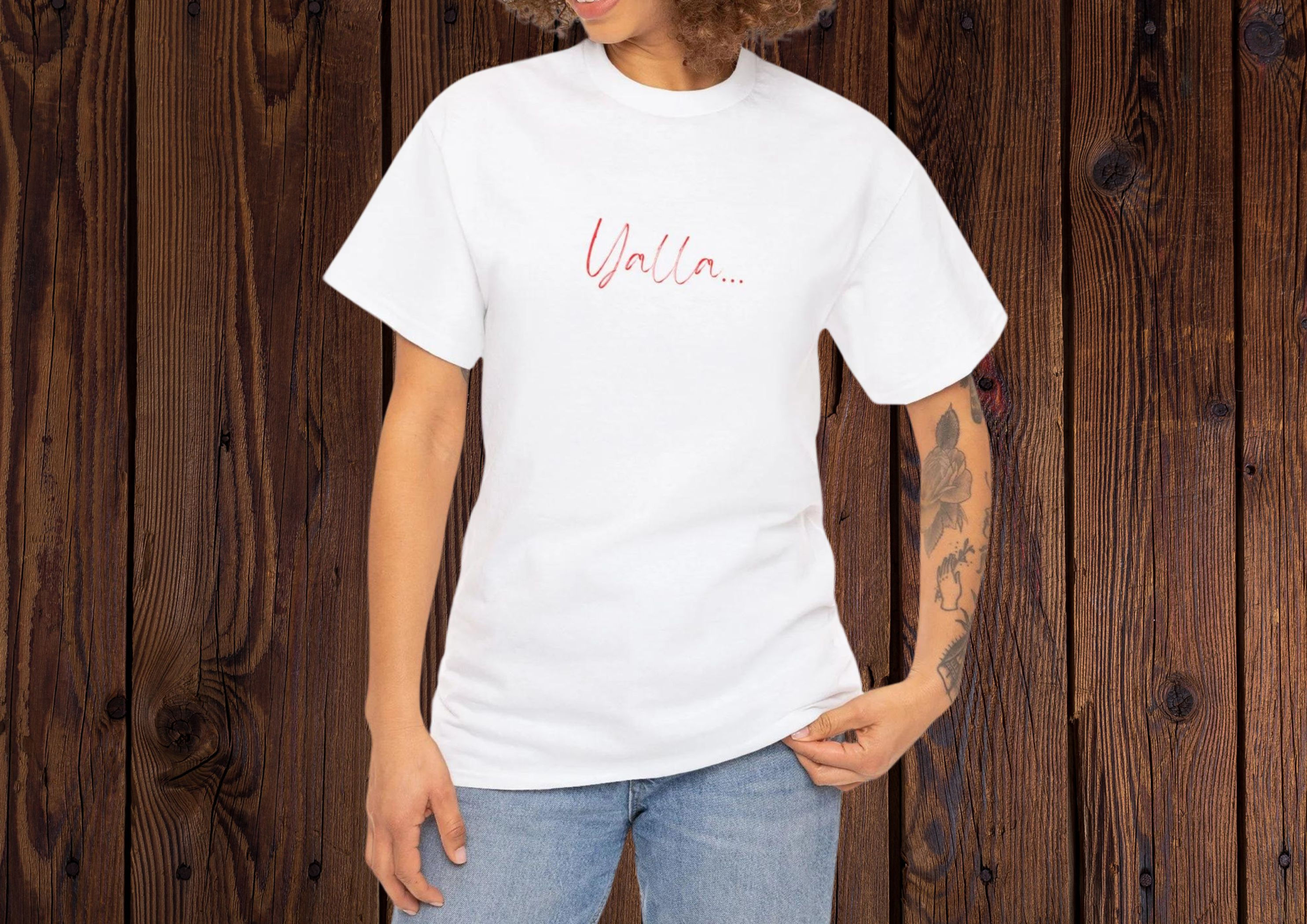 T-Shirt "Yalla" Chansons cultes Song Title Coton 180g