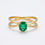 Thumbnail: Emerald cross ring