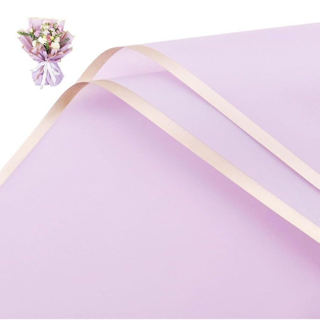 Purple Bouquet wrapping sheet