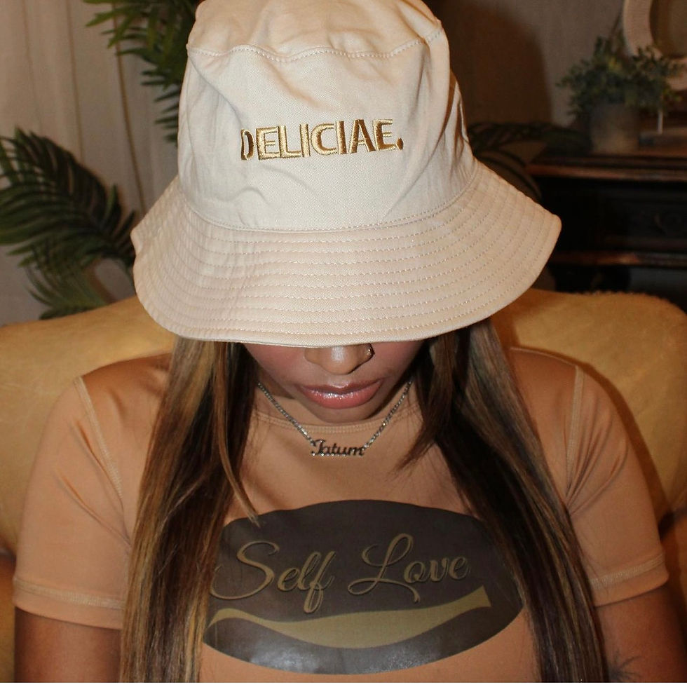 Miniatura: Deliciae Realm Beige Bucket Hat