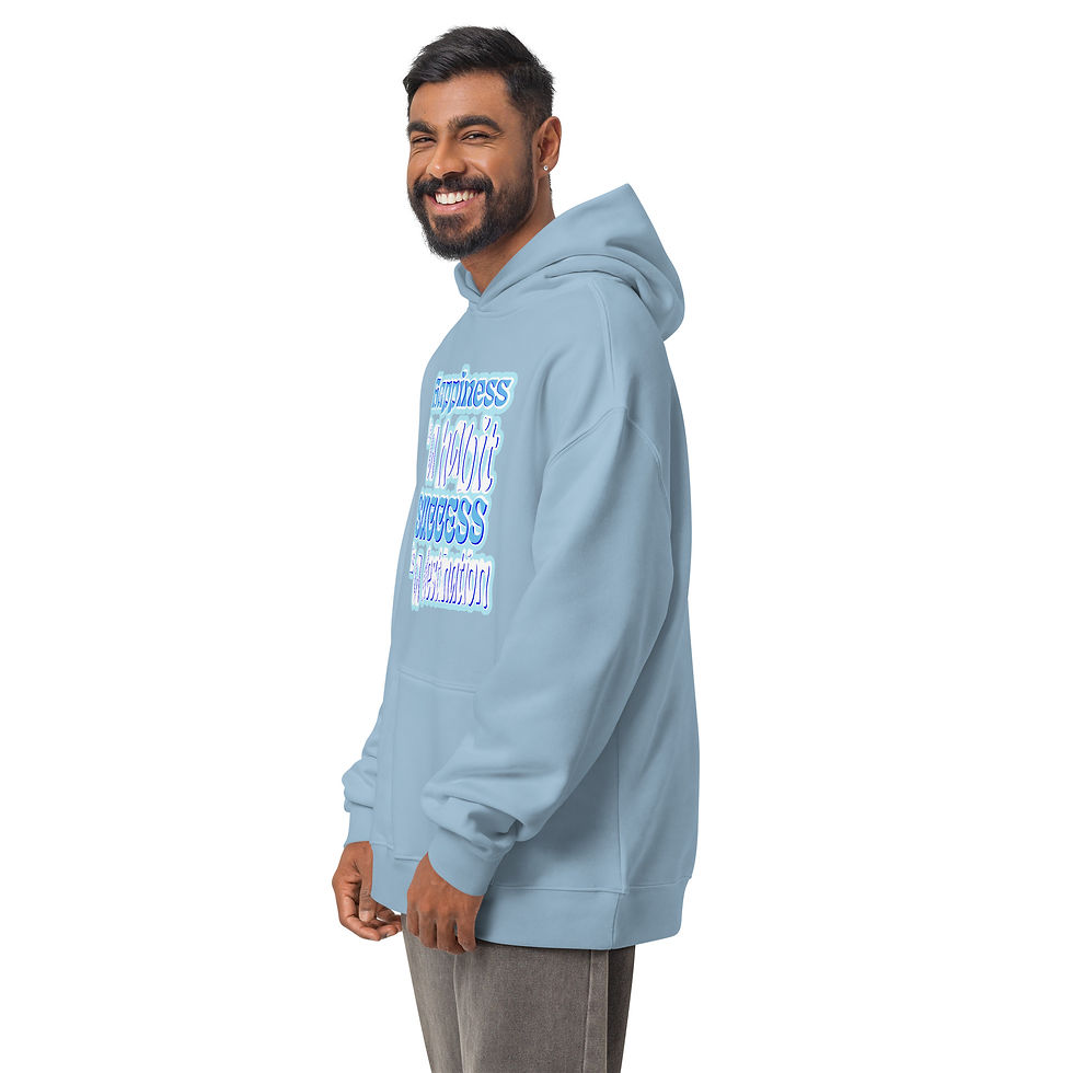 Thumbnail: Happiness Is a Habit, Success Is a Destination Oversized Hoodie