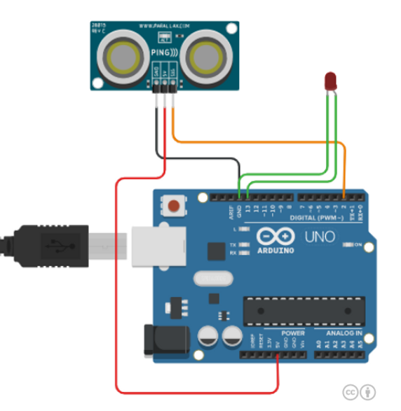 Digrama de conexion sensor ultrasonico.P