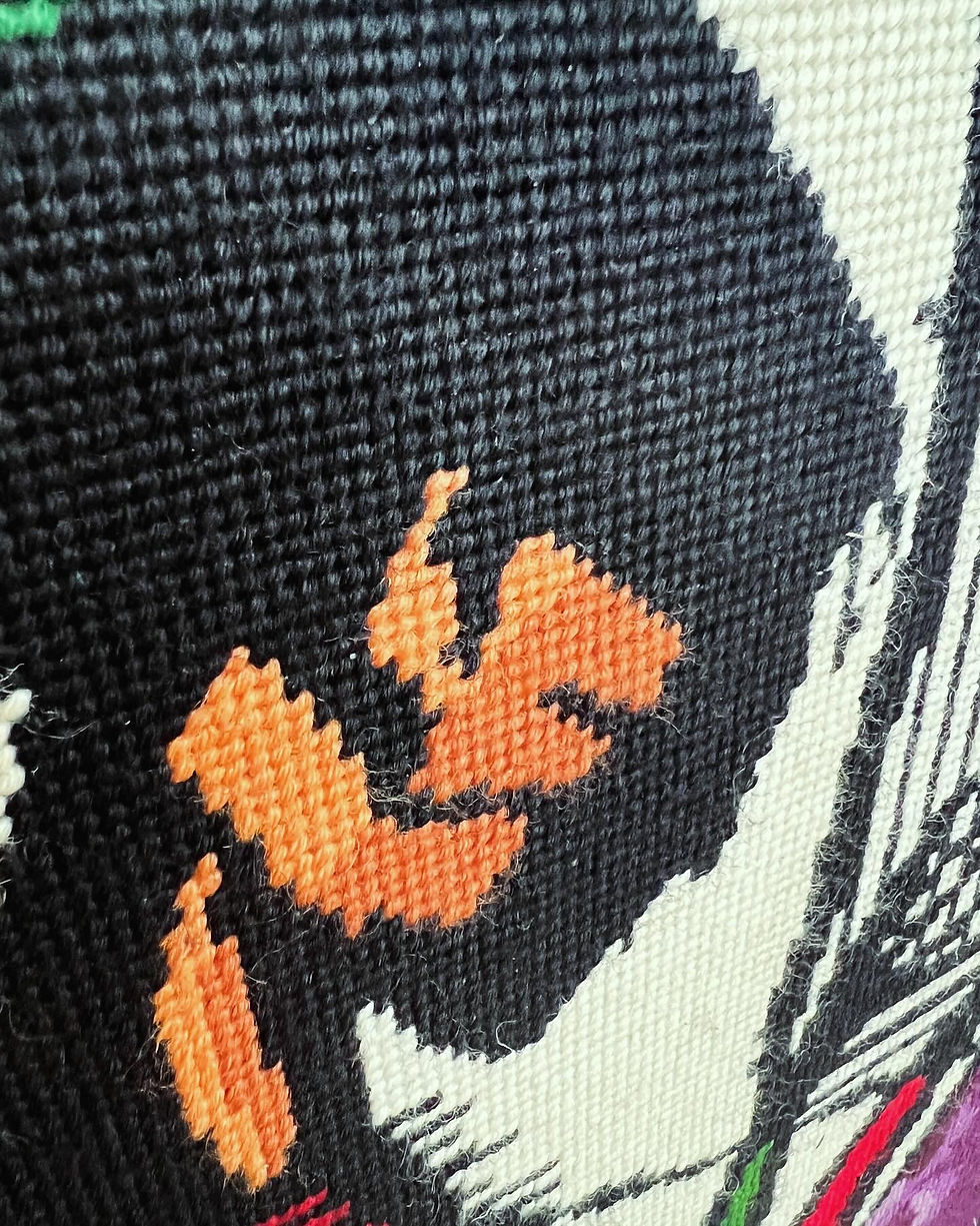 Thumbnail: Large 1970s embroidered artwork