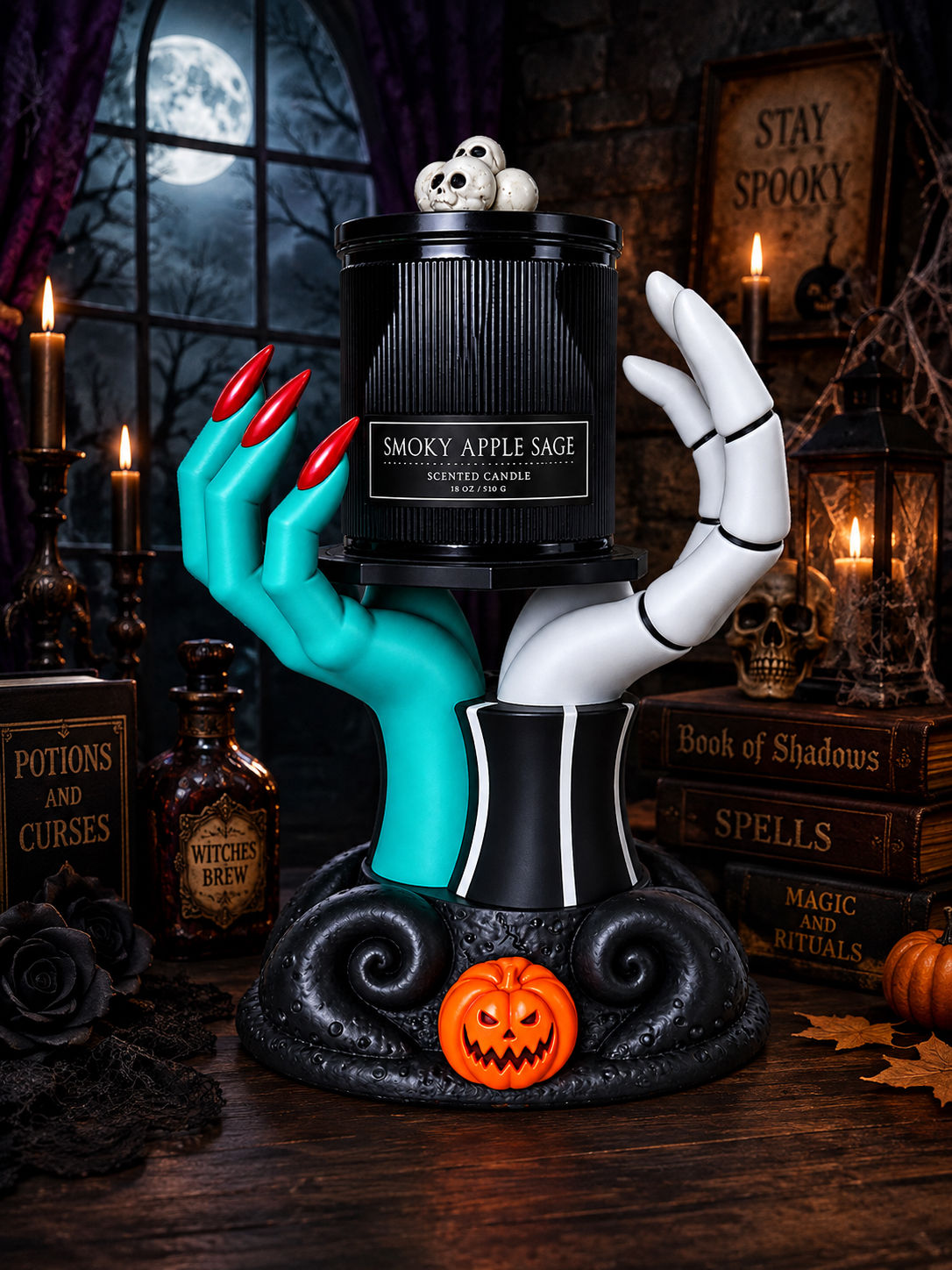 Jack and Sally Candle Holder