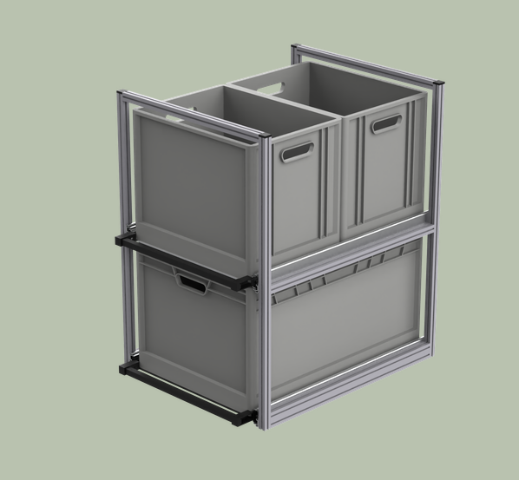 Campervan storage system model small closed