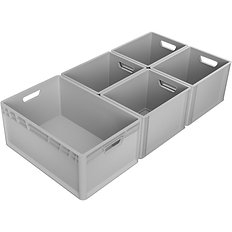 1x 60x40 cm & 4x 30x40 cm euroboxen