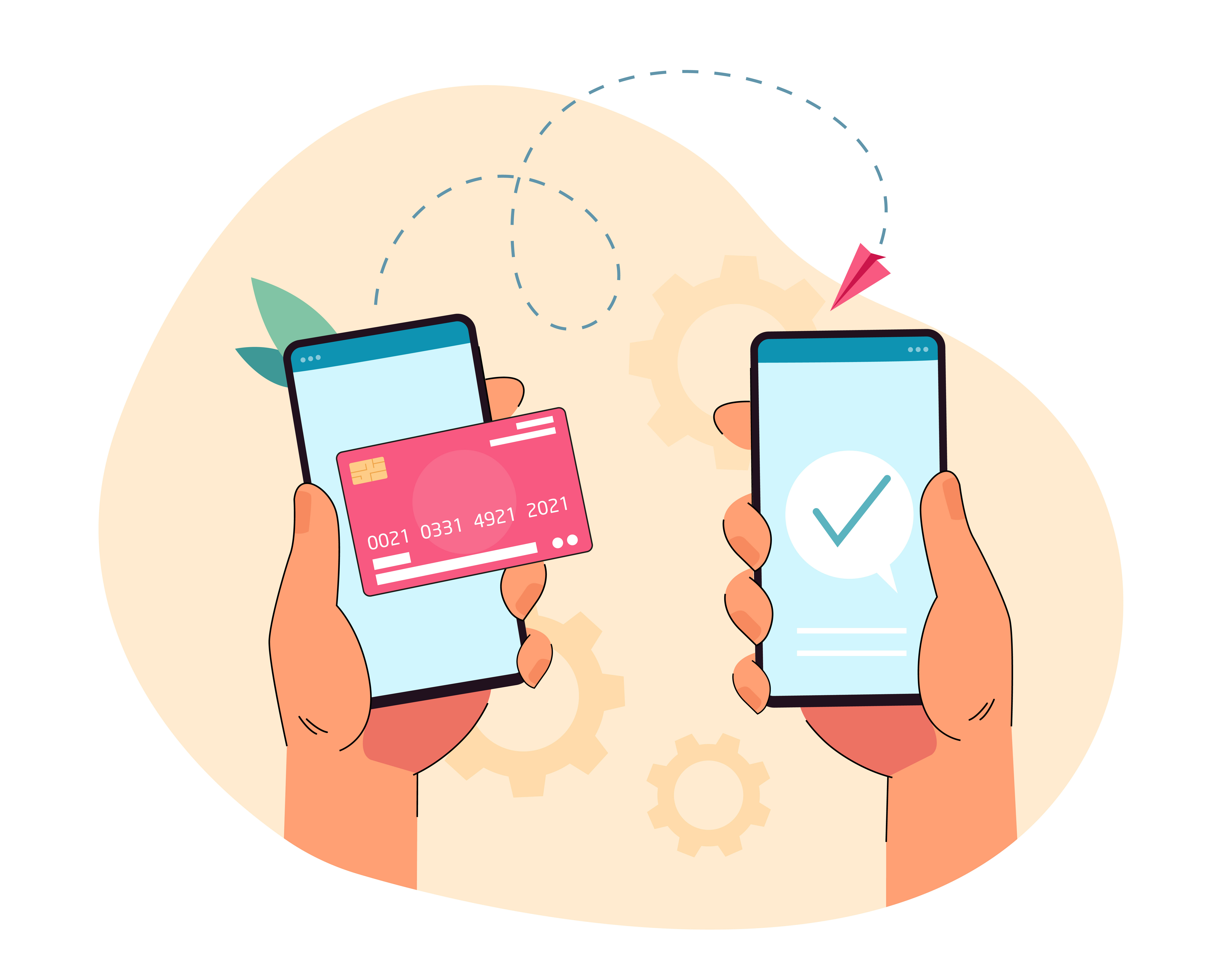 Hand holding phone with digital wallet service and sending money.jpg