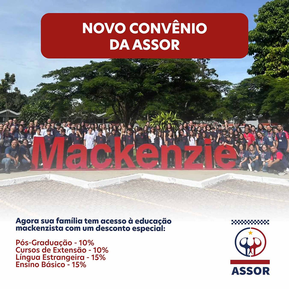 Mais um convênio de qualidade para os associados da ASSOR: Mackenzie
