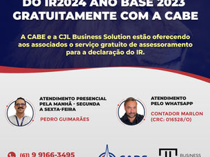 Aproveite o apoio contábil gratuito da CABE e fuja da mordida do leão no IR2024