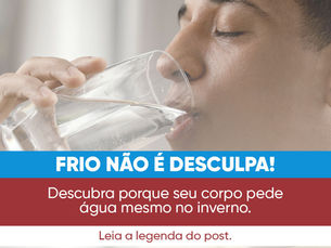 A importância da hidratação, principalmente no inverno