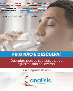 A importância da hidratação, principalmente no inverno