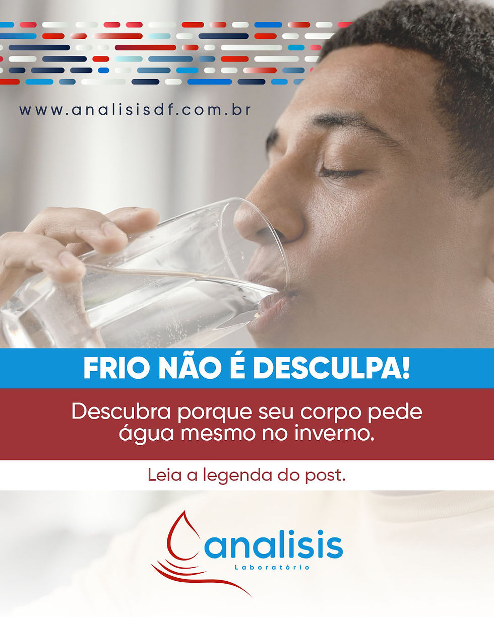 Dica: A importância da hidratação, principalmente no inverno