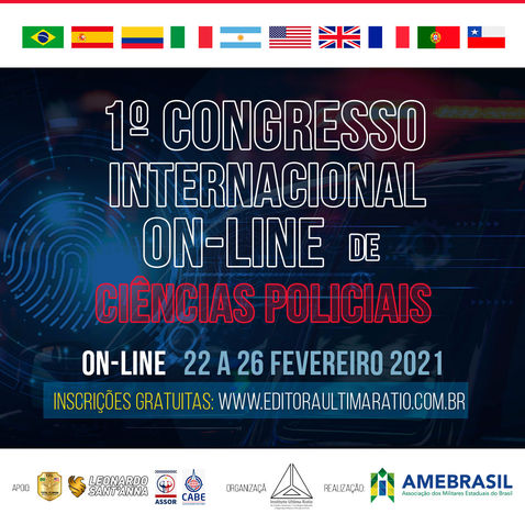 Está chegando o nosso Congresso Internacional de Ciências Policiais, veja o programa e inscreva-se