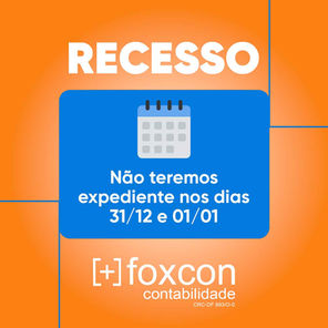 Atenção para o nosso Recesso da Virada