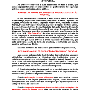 ASSOR declara apoio à Nota Pública das Entidades Nacionais de Segurança em defesa do aperfeiçoamento da PEC 18/2025