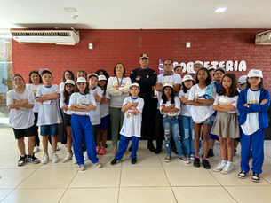 CABE recebe no Restaurante crianças de projeto educativo do 10º Batalhão de PM da Ceilândia