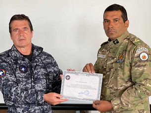 O primeiro brasileiro instrutor de método avançado de resgate de vítimas soterradas é PM do DF