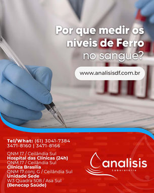 Você sabe por que é importante medir os níveis de ferro no sangue?
