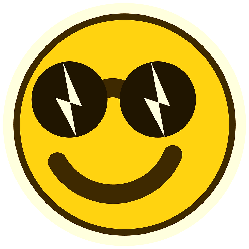 Carinha sorridente com óculos