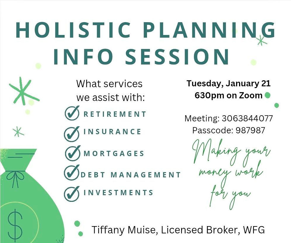 Holistic Financial Planning - Info Session
