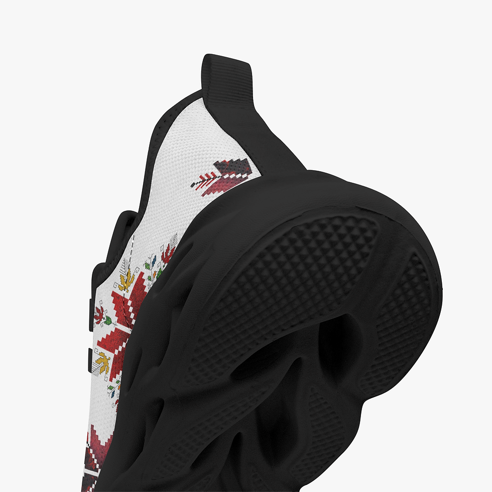 Миниатюра: Elbetitsa Black-Sole Heritage Custom Folk Trainers 3