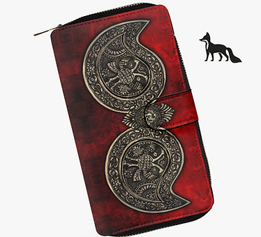 Портмоне с фолклорни мотиви, Long Wallet with Wrist Strap