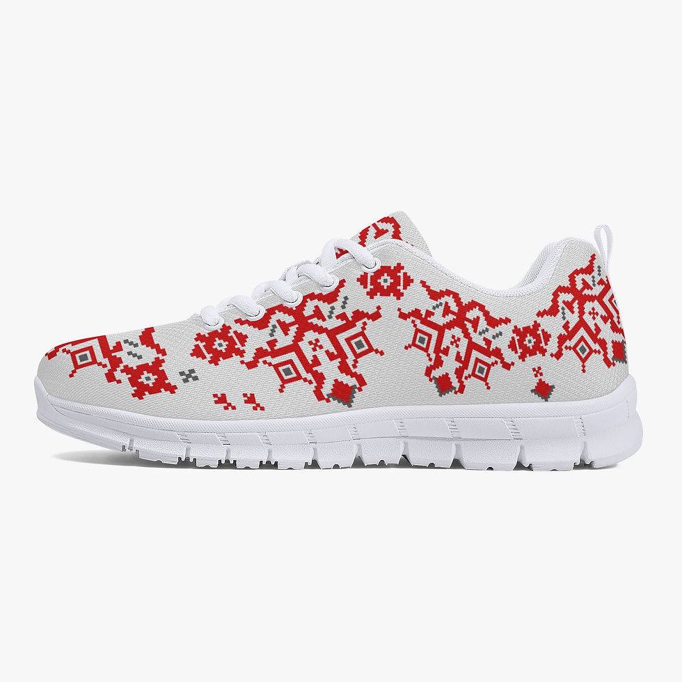Миниатюра: Sofia Svilenitsa Light Grey Heritage Custom Trainers | White