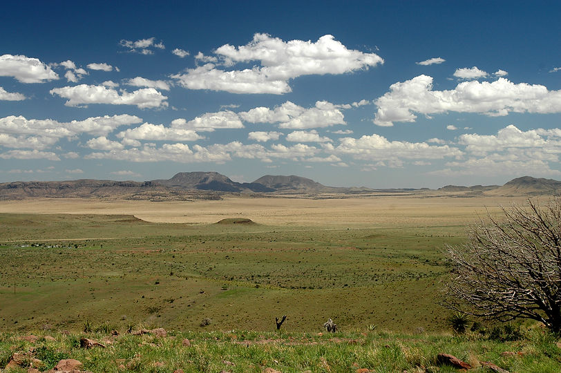 western mountains and plains stock image