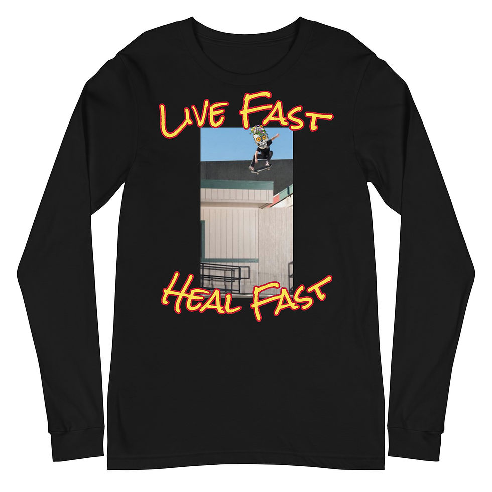 Thumbnail: Live Fast Heal Fast Unisex Long Sleeve Tee