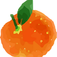 Abstract Tangerine Illustration